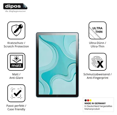 Image de 2x Film de protection d'écran pour Logicom Tab Fold 10 protecteur antireflet dipos