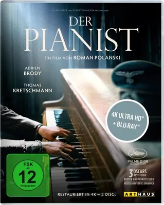 Obrázok produktu pre PLAION 1126142, Film, Blu-ray, Nemčina, Angličtina, Francúzština, 149 min, Der Pianist, Dráma