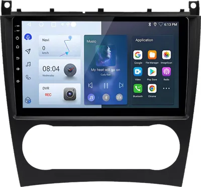 Obrázok produktu pre 1+32G carplay 4-jadrové autorádio pre Mercedes Benz C-Class W203 GPS Navi Android Auto DAB+ SWC