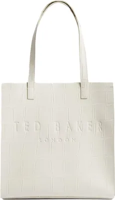 Produktbild von Ted Baker Handtasche Reptcon Croc Effect Icon Bag Ivory creme