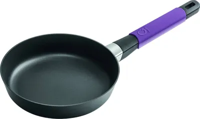 Obrázek produktu pro Plochá pánev Squality, fialová, 20 cm⌀, výška 5 cm, objem 0,8 l, ergo rukojeť, sklokeramika/GAS