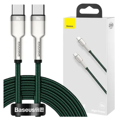 Immagine prodotto di Cavo Usb-C Do Usb-C Baseus Cafule, 100W, 2M (Zielony)