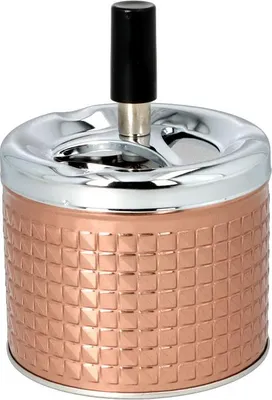 Produktbild von Angelo Schleuderaschenbecher - Metall rosegold Ø 9cm