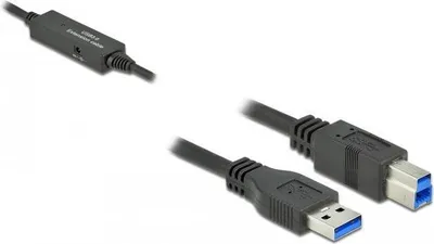 Image de Delock Câble actif USB 3.2 Gen 1 USB type A vers USB type B 5 m (85379)