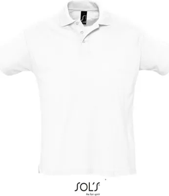 Produktbild von SOLs 11342 | Herren Summer Poloshirt II Seitenschlitze - Farbe: White - Größe: M