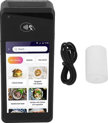 Zdjęcie produktu dla Drukarka paragonów POS z 5-calowym ekranem 4G Wifi 1D 2D QR NFC termiczna dla małych firm