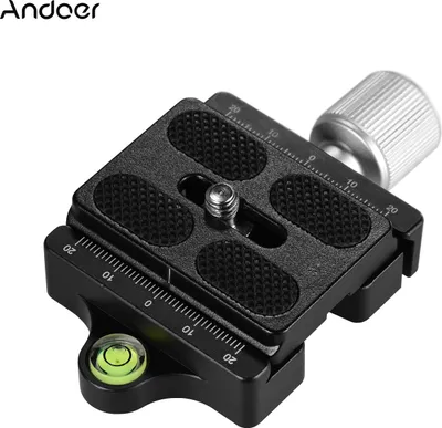 Produktbild von Andoer DC-50P Professional Universal-Aluminiumlegierungskamera Schnellspannknopf Axialkompressionsverarbeitung Kompatibel mit Arca Swiss Standard-Schnellspannplatte