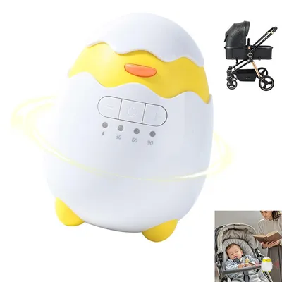 Produktbild von Kinderwagenschaukler Elektrisch, Schlafhilfe für Baby, 5 Einstellbare Schaukelintensitäten, USB-C Aufladbar, für Den Kinderwagen Beweger