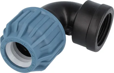 Produktbild von Jason PP-Klemmverbinder 90° Winkel mit IG Ø 32 mm x 1 1/4 Zoll - DVGW zugelassen