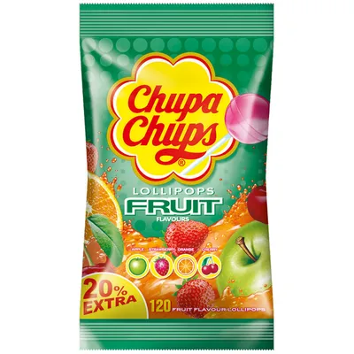Obrázok produktu pre Chupa Chups Ovocné lízanky 120 lízaniek v náplňovom vrecku 1440g