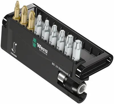 Produktbild von Wera 05134200001, 8 Stück(e), Pozidriv, Torx Plus, 1/4", PZ 1, PZ 2, TX10, TX15, TX20, TX25, TX30, TX40, 98 g