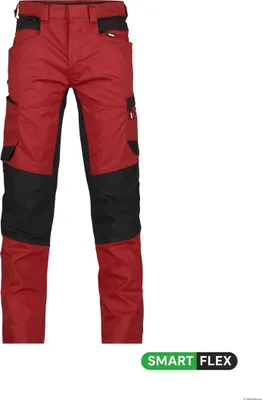 Produktbild von DASSY Arbeitshose HELIX Stretch Gr. 50 rot/schwarz MINUS