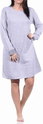 Produktbild von Damen Wende Nachthemd langarm in toller Optik - 222 213 10 691 ; grau , 36