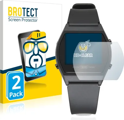 Produktbild von 2x Für Casio LW-204-1BEF Schutzfolie BROTECT Displayschutz Display Schutz Folie Klar Transparent