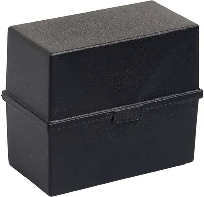 Produktbild von Karteikasten A5 quer Office schwarz Packung mit 14 Stück