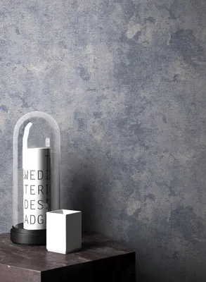 Produktbild von NEWROOM Tapete Liam Uni 3 Blau Vliestapete - Modern Leicht Glänzend Struktur  Germany