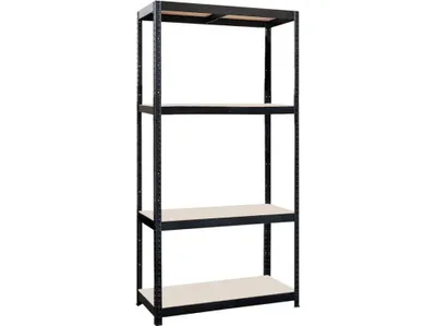 Obrázek produktu pro regál  900x450x1800mm, 4 police, ocel ČER + MDF deska