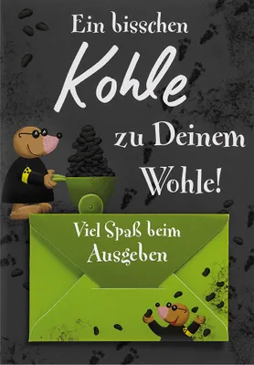 Produktbild von Geldkarte Geldkarte Glückwunschkarte im Format 115x17cm mit Umschlag