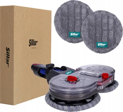 Image de Brosse à franges Sillar pour Dyson V7, V8, V10, V11, V15 + 2 chiffons en microfibres, accessoire de nettoyage humide et sec