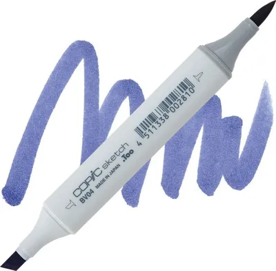 Obrázek produktu pro Lihová fixa COPIC Sketch oboustranná Brush & Chisel, BV04 Blue berry