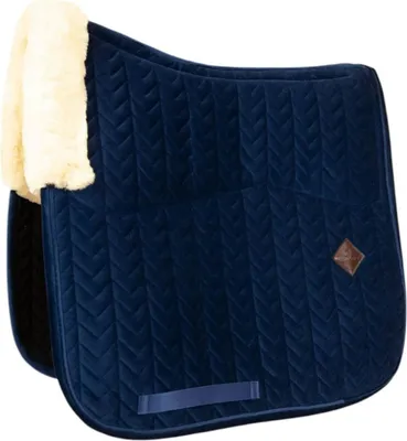 Zdjęcie produktu dla Kentucky Horsewear Skin Friendly Saddle Pad Velvet - ujeżdżenie, kolor: granatowy, rozmiar: pełny
