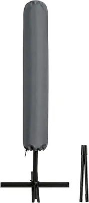 Produktbild von Schutzhülle für Ampelschirm 300 cm, dunkelgrau, wasserdicht, für Garten
