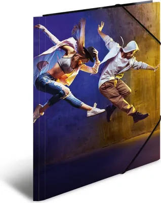 Image de Chemise à rabats HERMA "Dance", en carton, DIN A3