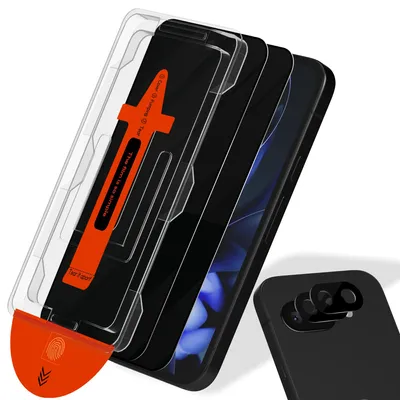 Obrázok produktu pre 2-balenie Google Pixel 9A Privacy Ochranné sklo na displej & 2-balenie ochrana objektívu - Tvrdené sklo | [Automatická inštalácia] - Bez bublín