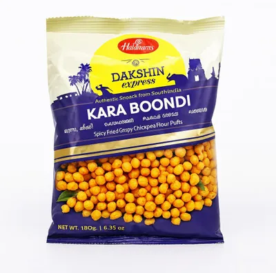 Zdjęcie produktu dla Pikantna boondi Haldiram's Dakshin Kara Boondi 180g - chrupiąca korzenna