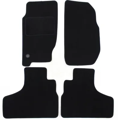 Image de Tapis De Sol Noir Velours Pour Jeep Cherokee 2001-2008 4pcs, Ajustement précis, Base Antidérapante, Renforcée dans la Zone de la Pédale
