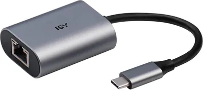 Obrázek produktu pro Síťová karta (adaptér) ISY IAD-1010-C USB-C - Gigabit LAN (RJ-45)