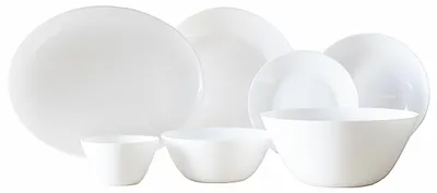 Produktbild von Luminarc Zelie Essservice für 12 Personen, 40 Teile, Weiß