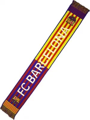 Produktbild von FC Barcelona Fanschal – 100 %.Polyacryl, 140 × 20 cm – Offizielles Lizenzprodukt