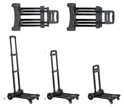 Produktbild von Faltbarer Handwagen, verstellbare Plattform, kompaktes Design, 290 lbs