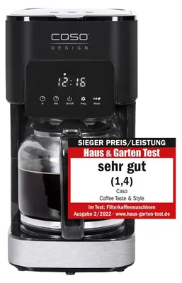 Productafbeelding van Koffiezetapparaat - Filterkoffiezetapparaat - 1,5 L - 12 kopjes - Roestvrij staal - Met permanent filter
