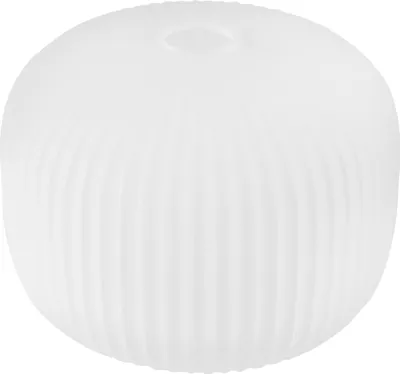 Obrázek produktu pro Stínidlo Riffle bílé válcové 25 cm - elegantní skleněné stínidlo pro stylové osvětlení