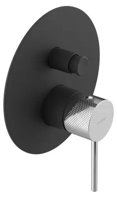 Productafbeelding van Sapho ULTRASAN inbouw douchearmatuur, 2-weg, mat zwart/chroom