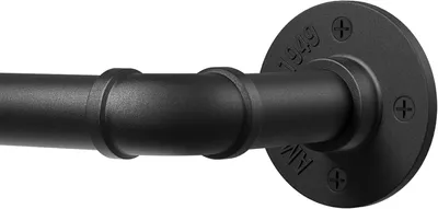Produktbild von Gardinenstange 80-305 cm, schwarz, 25 mm, verstellbar, für Wohnzimmer
