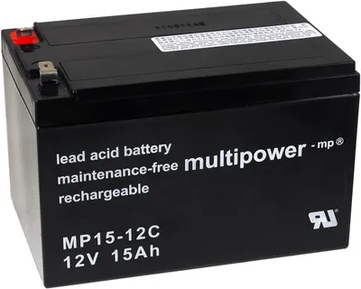 Image de Powery batterie plomb (multipower) MP15-12C zyklenfest