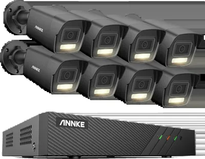 Produktbild von Sicherheitskamera, 6MP Auflösung, Bewegungserkennung, 8CH NVR 8 Stück Kamera, Keine