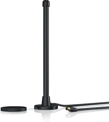 Immagine prodotto di Antenna digitale a stilo Aplic DVB-T2 con base magnetica stabile fino a 6 dBi / alte prestazioni di ricezione