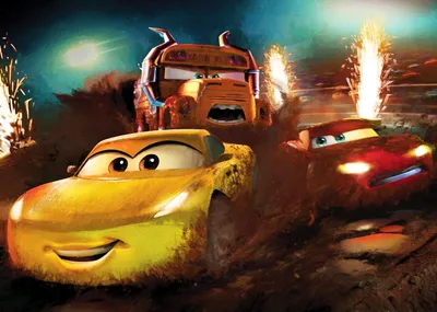 Produktbild von Disney Fototapete Cars Gelb, Rot und Blau - 612108 - 350 x 250 cm