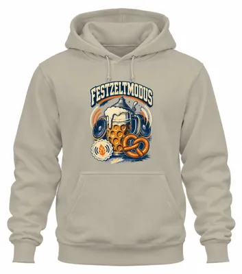 Productafbeelding van Feesttentmodus, , traditionele kleding, shirt, lederhosen, hoodie, sweater met capuchon, natuur, maat L