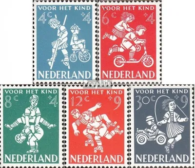 Produktbild von Briefmarken Niederlande 1958 Mi 723-727 (kompl.Ausg.) postfrisch Wohlfahrtsmarken