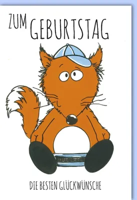 Produktbild von Geburtstag - Glückwunschkarte im Format 11,5 x 17 cm mit Umschlag