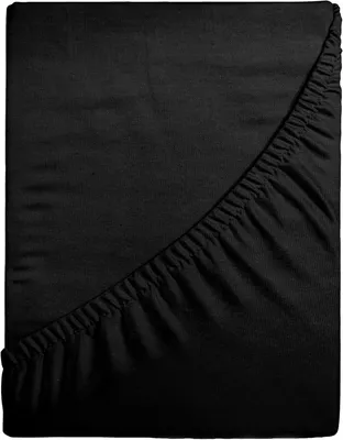 Produktbild von Softimi | Spannbettlaken PREMIUM 140x200 cm - Schwarz - 100% Baumwolle - Hypoallergen und langlebig