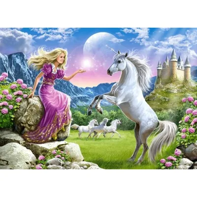 Produktbild von Castorland My Friend Unicorn Puzzle 180 Teile   B-018024