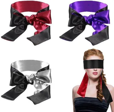 Productafbeelding van Zachte slaapmaskers, 3-pack, satijn, 130x7 cm
