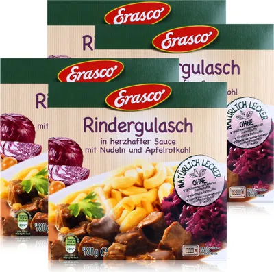 Produktbild von Erasco Rindergulasch 480g Fertigessen (4er Pack)