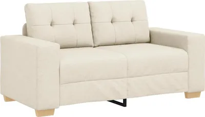Zdjęcie produktu dla vidaXL Kanapa dwuosobowa z lnu 160x77x82 cm